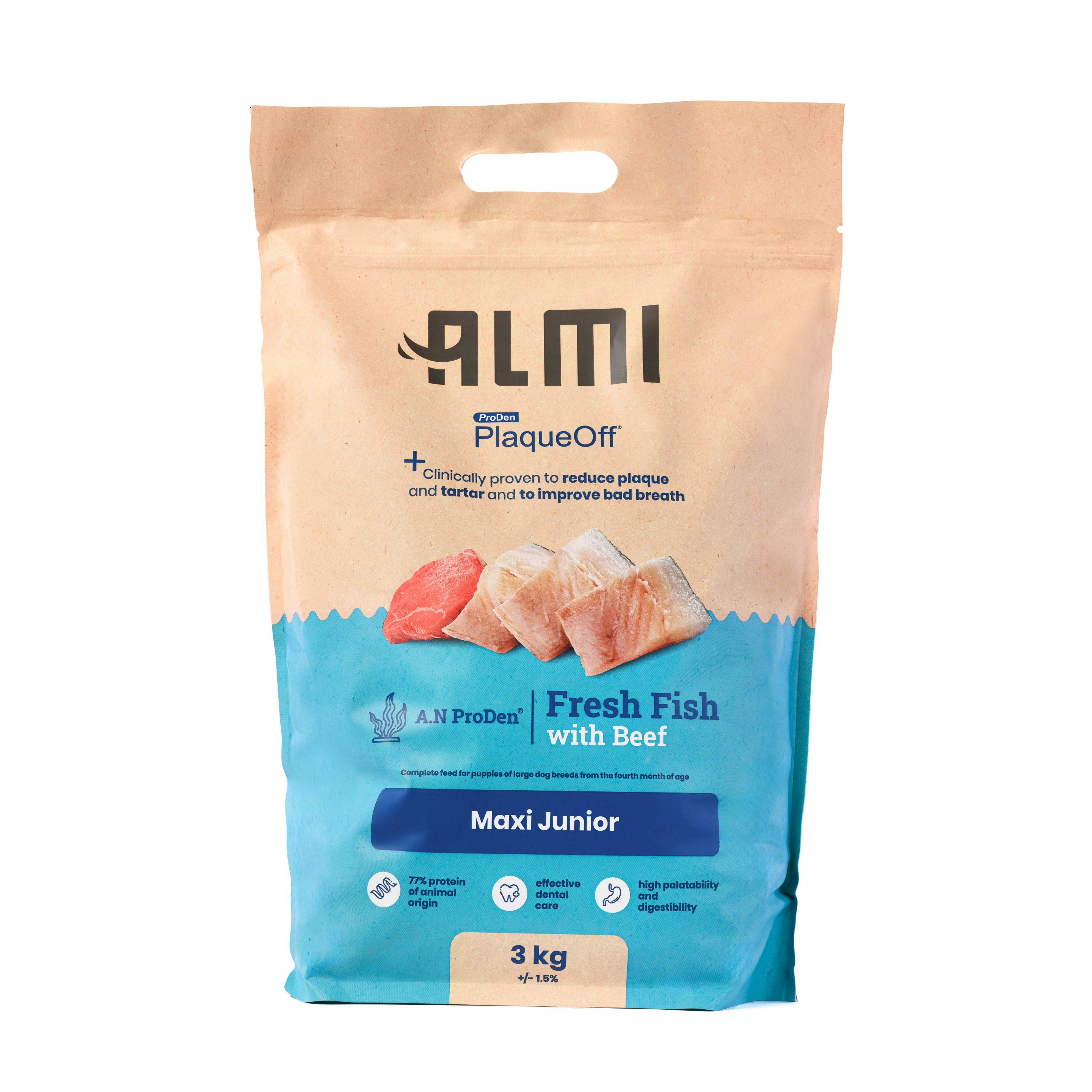 ALMI Maxi Junior Granule pro psy s mořskou řasou 3kg