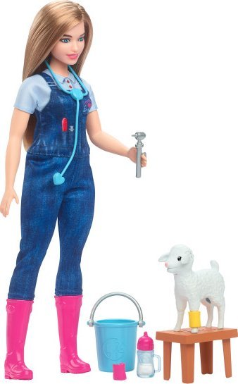 Figurka veterináře Mattel Barbie Farm