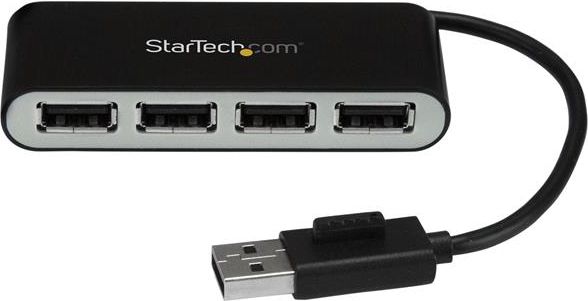 StarTech.com 4 Port USB 2.0 Hub - USB Bus Powered - Portable Multi Port USB 2.0 Splitter and Expander Hub - Small Travel USB Hub (ST4200MINI2) - Rozbocovac - 4 x USB 2.0 - desktop