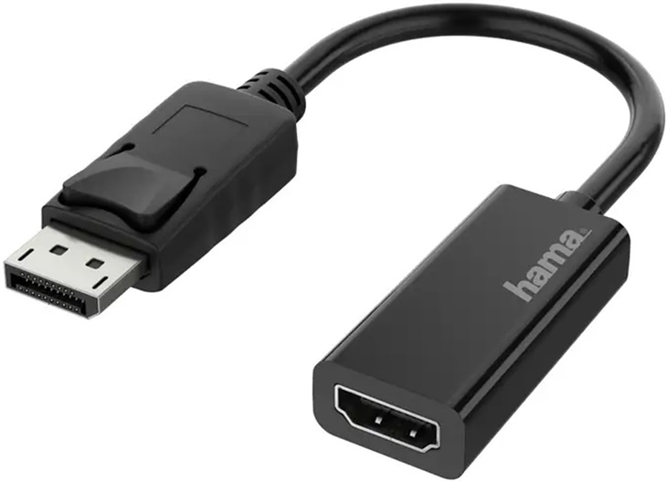 Hama 200335 red.DisplayPort/HDMI, UHD/4K