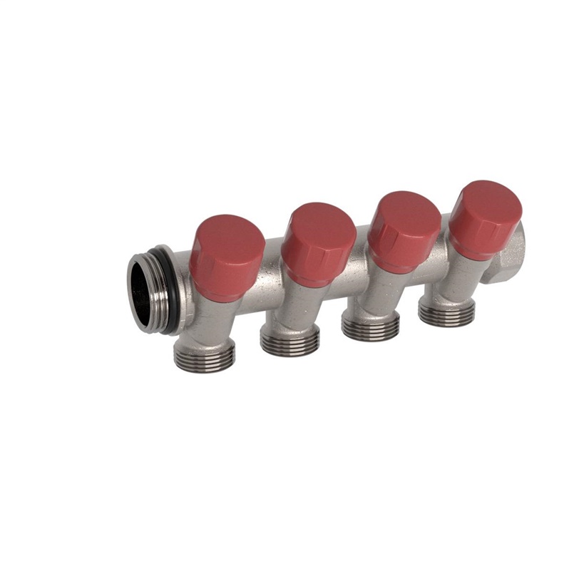 Kolektor je horúci voda, 1"x1/2", 4 krúžky