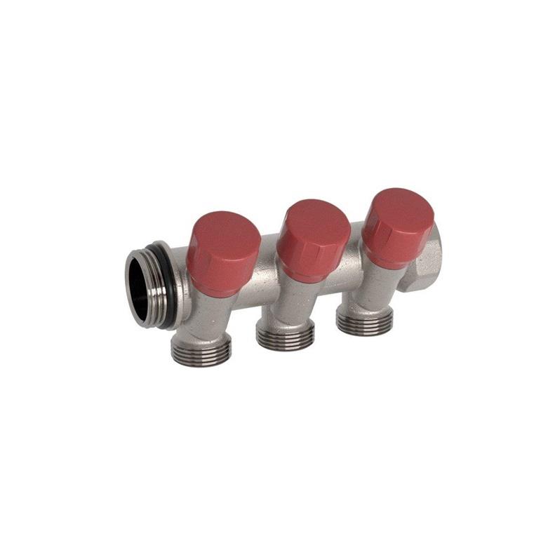 Kolektor je horúci voda, 1"x1/2", 3 krúžky