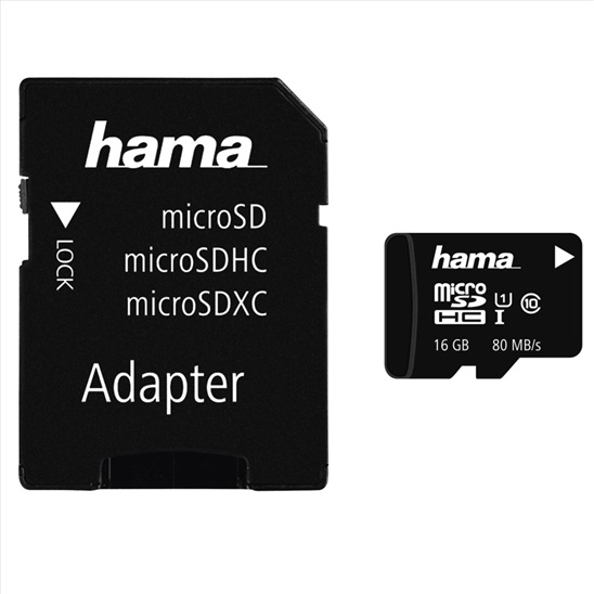 HAMA 124138 microSDHC 16 GB Class 10 UH