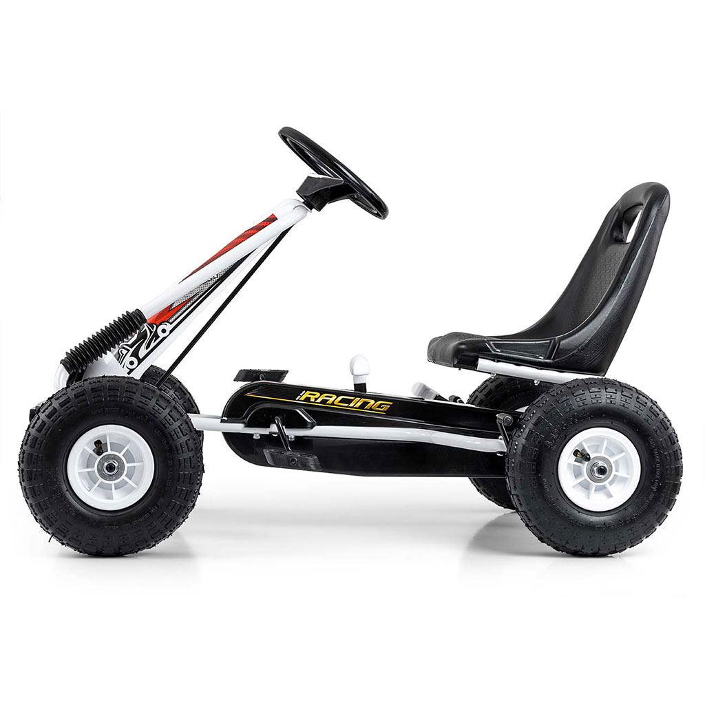 Go-kart Milly Mally Detská šliapacia motokára Thor biela