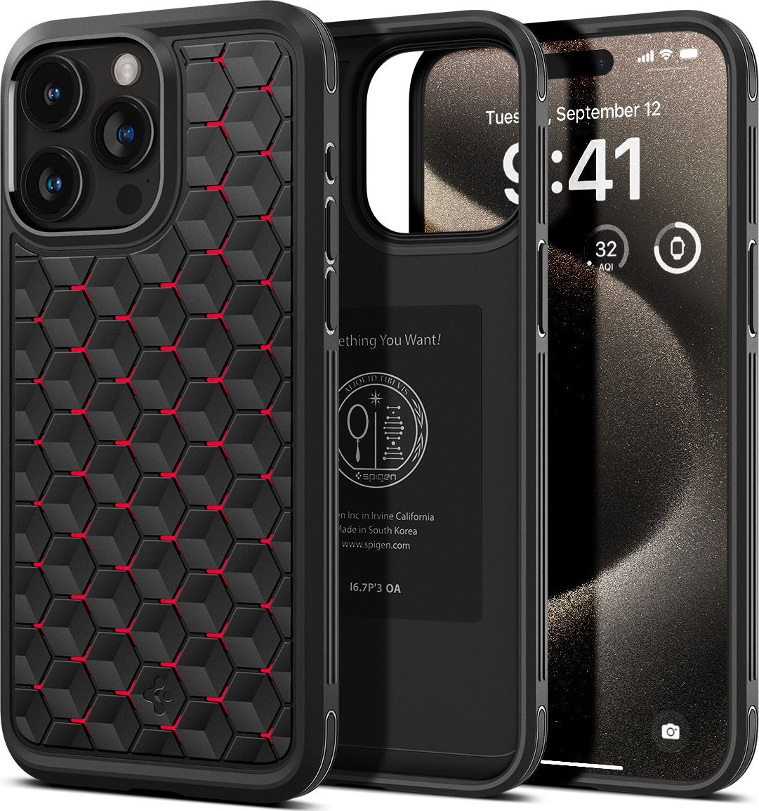 Spigen  Cryo Armor, kryočervená - iPhone 15 Pro Max