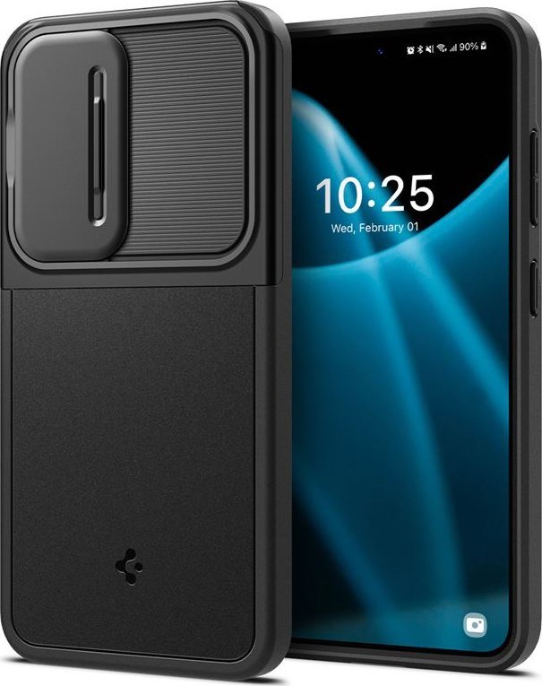 Spigen Pouzdro Optic Armor, černé - Samsung Galaxy S24