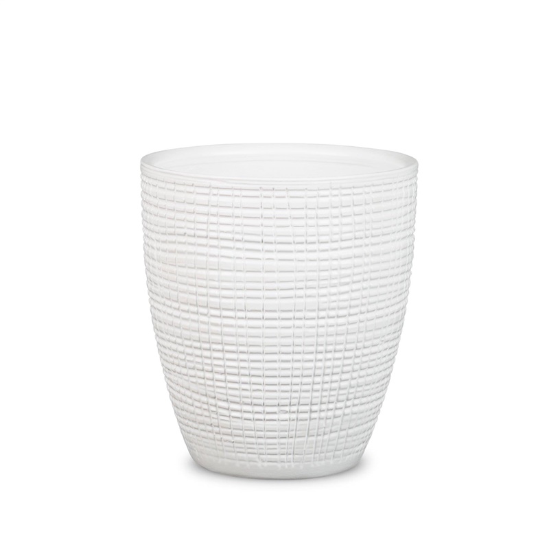 Hrniec Scheurich 58609, keramika, H 15 cm, biely
