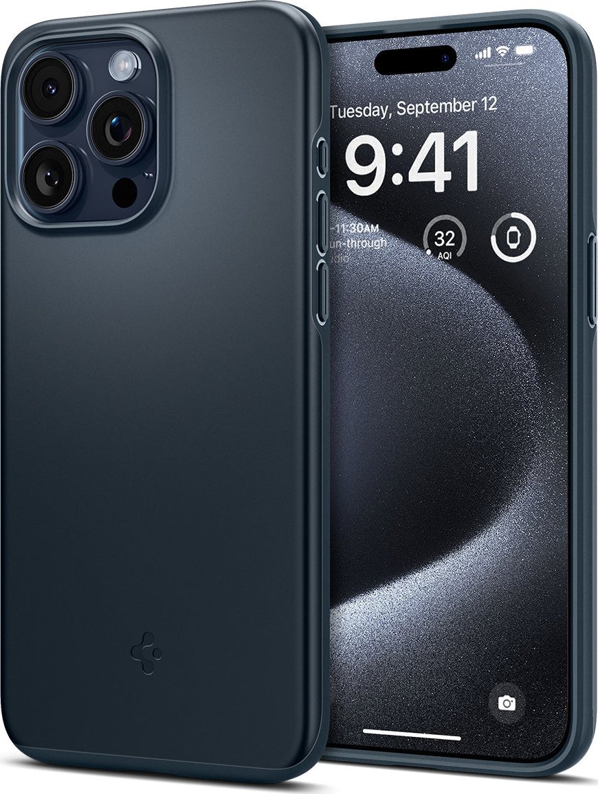 Spigen Thin Fit, kovový kryt pro iPhone 15 Pro