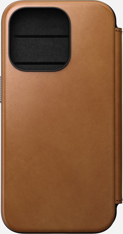 Nomad Nomad Modern Leather Folio, anglické opálenie - iPhone 15 Pro