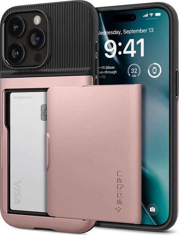 Spigen Slim Armor CS, růžovo-zlatý - iPhone 15 Pro Max