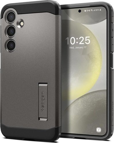 Spigen Tough Armor, stříbrná - Samsung Galaxy S24