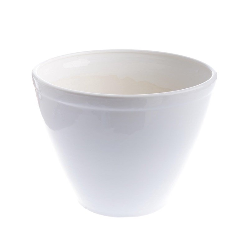 Hrniec Agava 10010003, keramika, V 21 cm, biely
