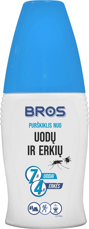 Prostriedky proti komárom a kliešťom Bros, 50 ml