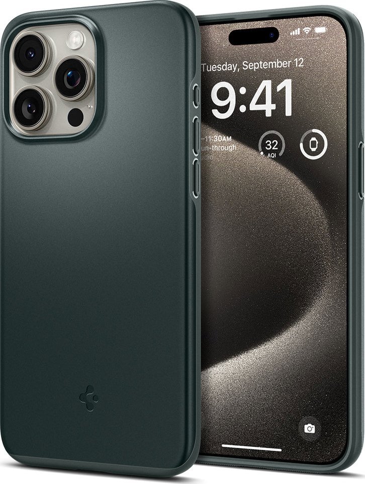 Spigen Thin Fit, kovový kryt pro iPhone 15 Pro Max