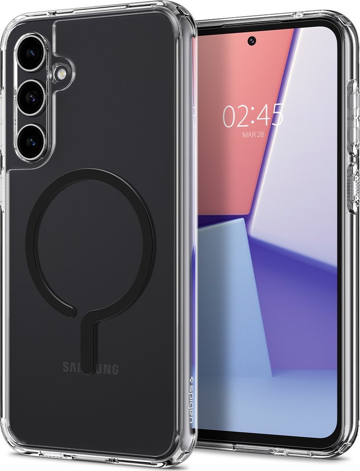 Spigen Ultra Hybrid OneTap Metal Ring MagSafe, černý - Samsung Galaxy S23 FE