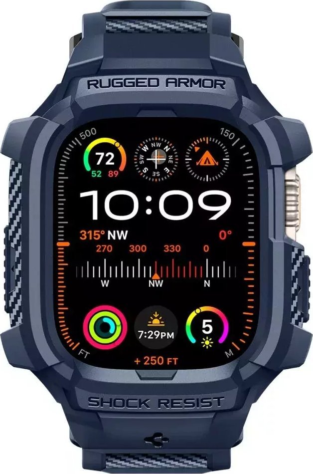 Spigen Rugged Armor Pro, tmavě modrá - Apple Watch Ultra 2/1 49mm