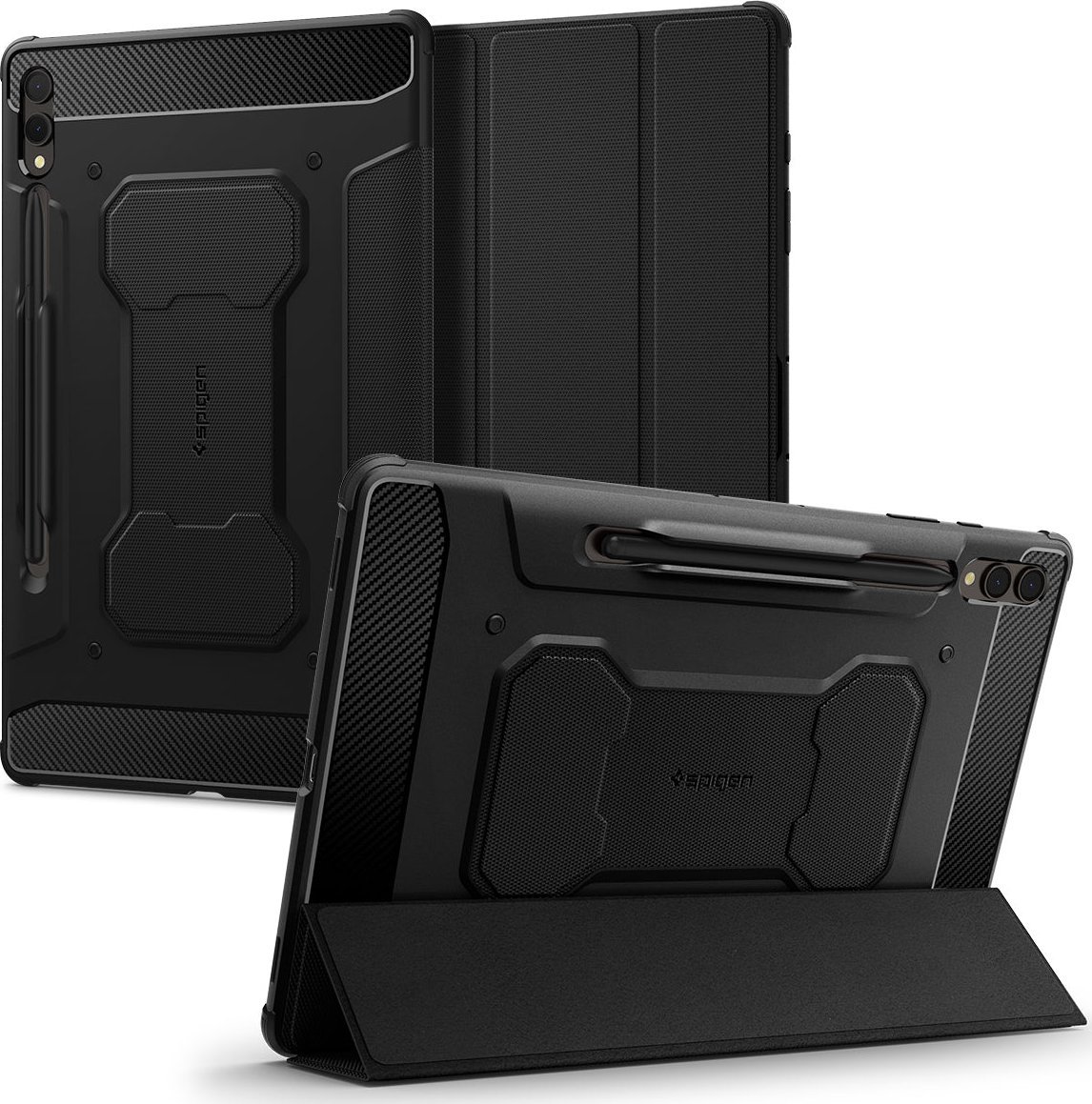 Pouzdro na tablet Spigen Spigen Rugged Armor Pro, černé - Samsung Galaxy Tab S9+