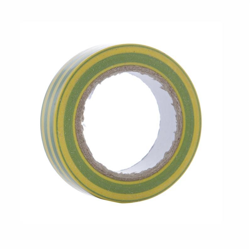 Izolačná páska, Bycom, 0,13 x 19 mm. 20 rokov žlto zelená