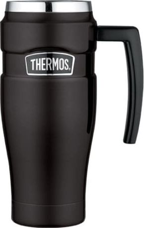 Termoska Vodotěsný termohrnek s ouškem Termoska 0,47l - matná černá