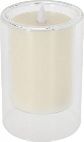 N/A LED svíčka 10 cm sklo