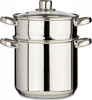 Bigbuy domácí parník Glass Steel (6 l)
