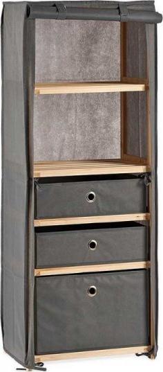 Bigbuy domácí knihovna Šedý dřevěný materiál (28 x 113 x 42 cm)