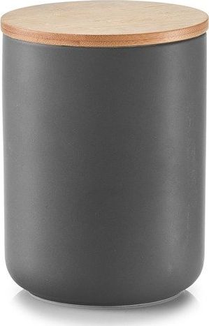 Zeller Nádoba ZELLER s bambusovým víkem, 1150 ml, keramická antracitová univerzální