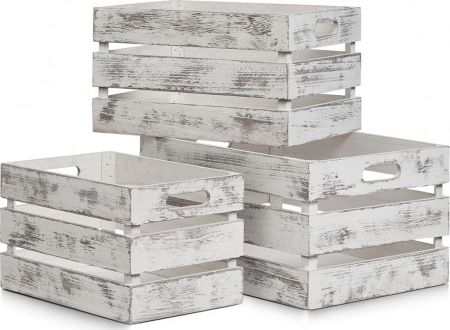 Zeller Vintage Box, 29x39x21cm, bílá