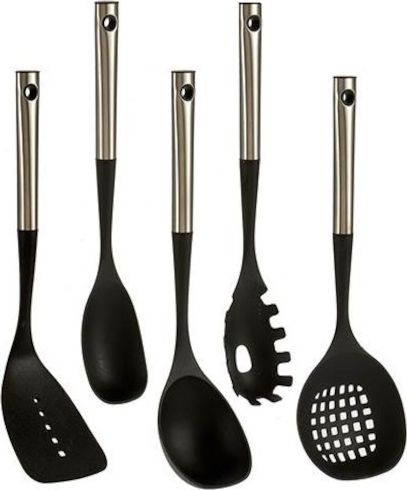 Arte Regal kuchyňské náčiní 35 cm nerez/černý nylon 5 ks