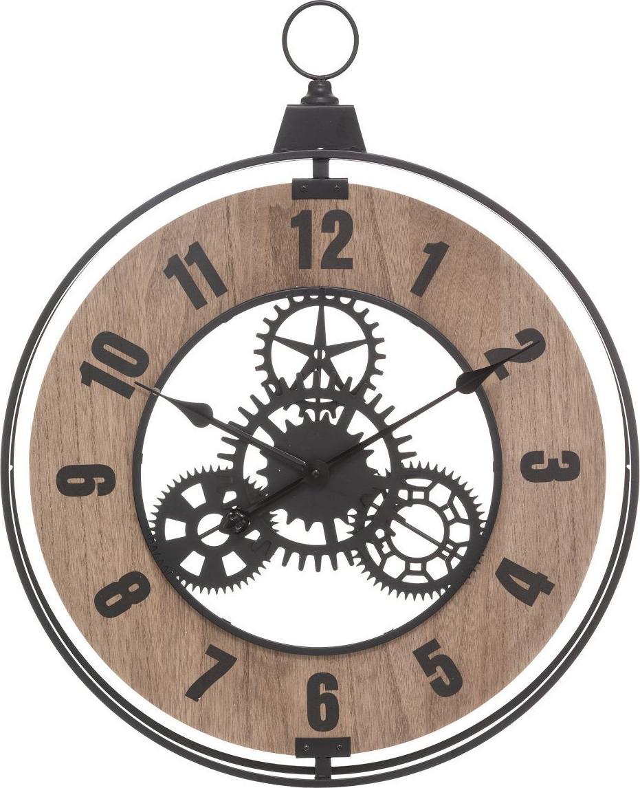 Atmosphera Stylové hodiny NÁSTĚNNÉ HODINKY Kovové MDF Loft 57 cm