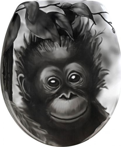 WC sedátko WC sedátko Aap 36,5 x 44,5 cm duroplast černý