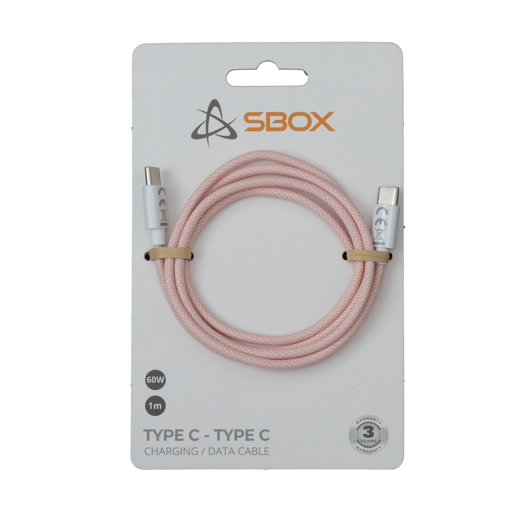 Sbox Type C - Type C M/M 1m pink TYPEC-1-P