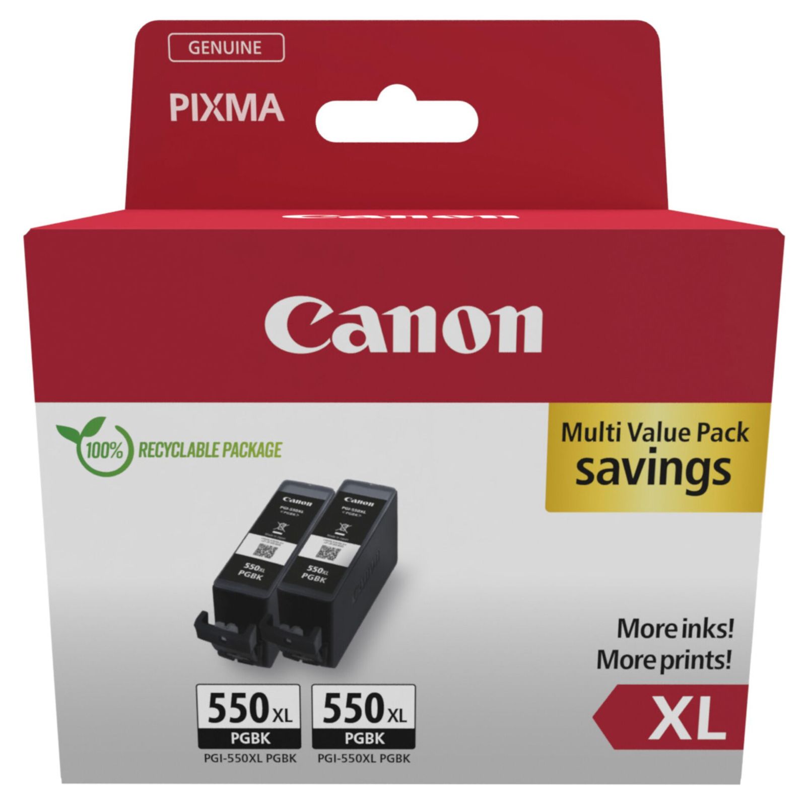 Canon cartridge PGI-550 XL BK TWIN SEC