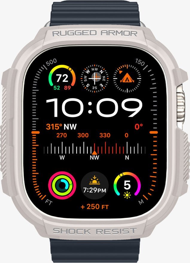 Spigen Pouzdro Rugged Armor pro Apple Watch Ultra 1/2 49 mm (dune béžové)