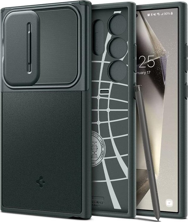 Spigen Optik Armor, propadák zelený - Samsung Galaxy S24 Ultra