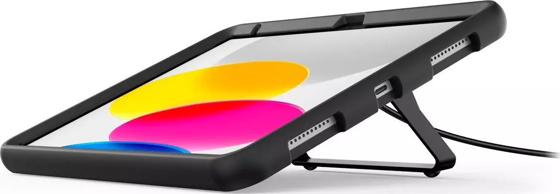 Pouzdro na tablet Compulocks  iPad 10.9 10th Gen Secured Kickstand - Stossstange fur Tablet - Stojan - Gummi - Schwarz - Fur Apple 10,9-palcový iPad (10. generace)