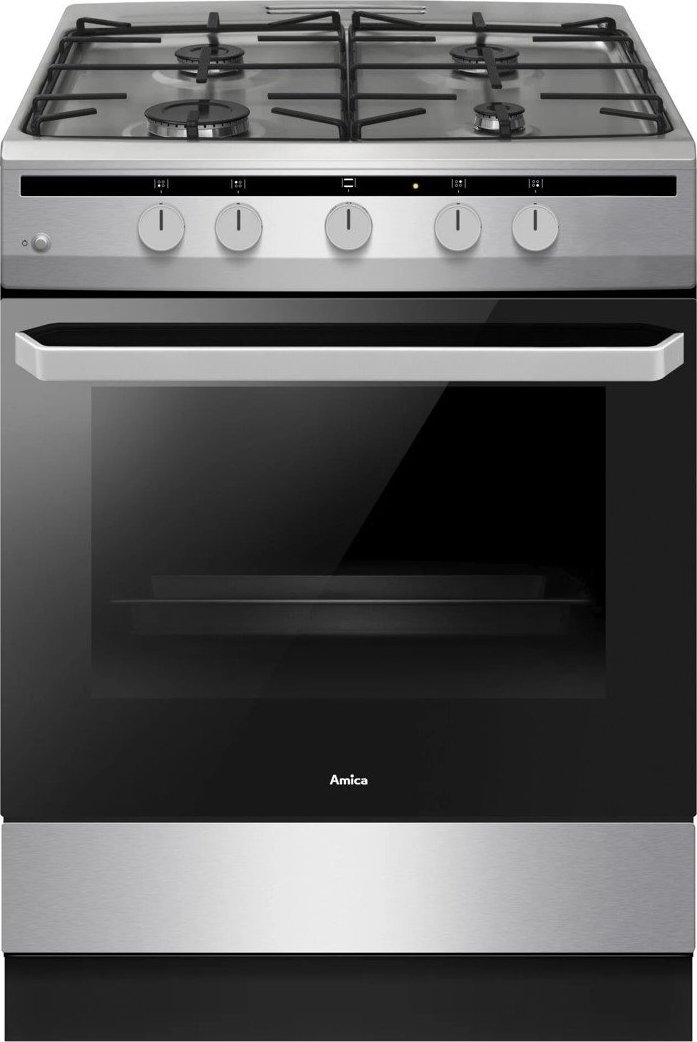 Amica sporák Amica plynový sporák 618GGD4.33HZpFQ(Xx) 64l Inox