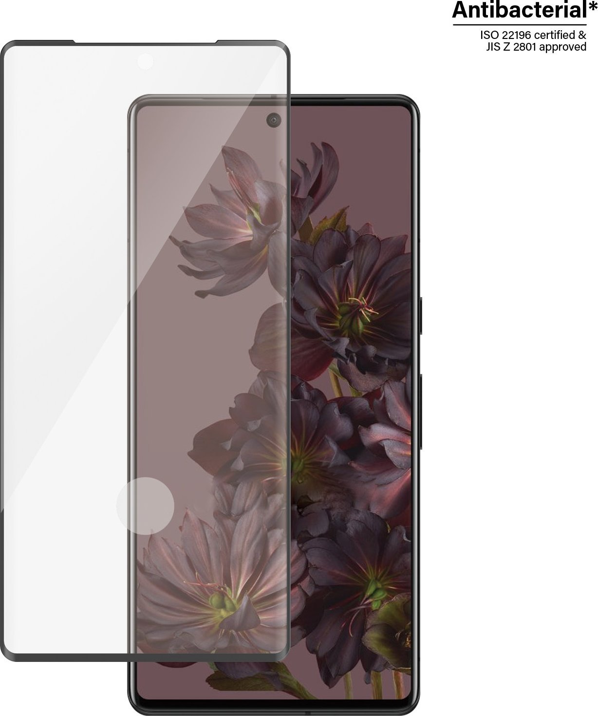 PanzerGlass Tvrzené sklo PanzerGlass Ultra-Wide Fit Ochrana obrazovky Google Pixel 7 Pro Antibakteriální černá/černá 4773