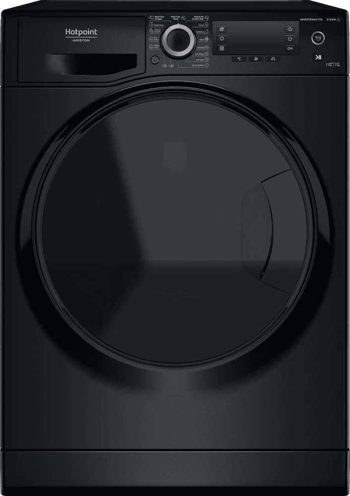 Hotpoint pračka se sušičkou NDD 11725 BDA EE Třída energetické účinnosti E Přední plnění Kapacita praní 11 kg 1551 ot./min. Hloubka 61 cm Šířka 60 cm Displej LCD Systém sušení Kapacita sušení