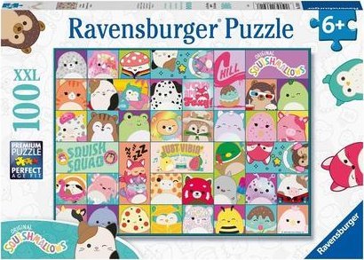 Dětské puzzle Spousta barevných squishmallows
