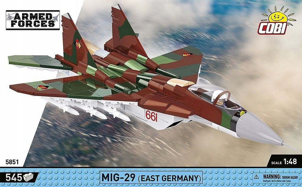 COBI 5851 Armed Force MiG-29 (VÝCHODNÍ NĚMECKO) 545 cihel