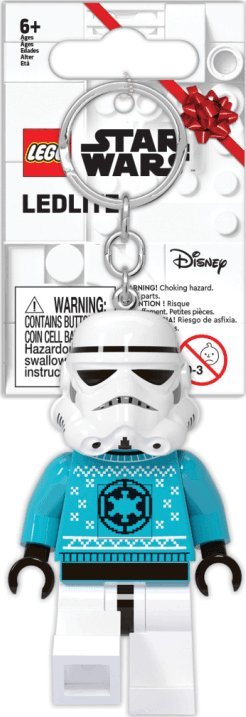 LEGO Star Wars KE174 Přívěsek na klíče se svátečním stormtrooperem a baterkou