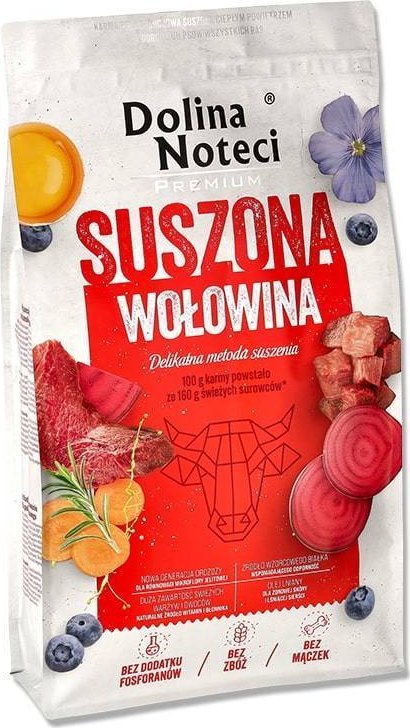 DOLINA NOTECI Prémiové hovězí - sušené krmivo pro psy - 9 kg