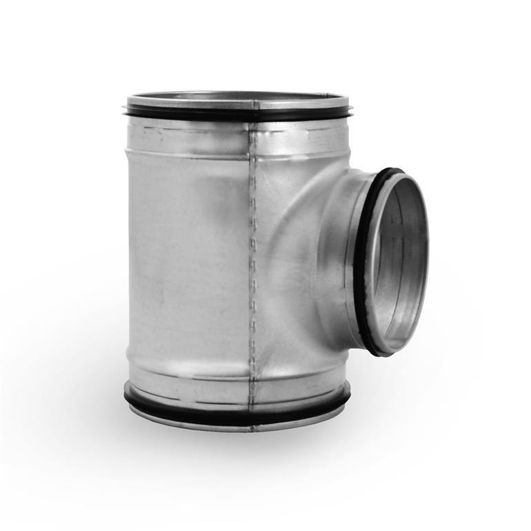 T-kus s kanálom ALNOR TPCL-250-250, s tesnením, 90°
