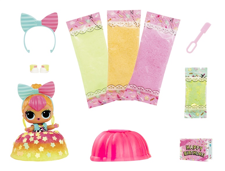 Spoločnosť MGA Entertainment LOL Prekvapivý mix a výroba narodeninových tort, Spielfigur