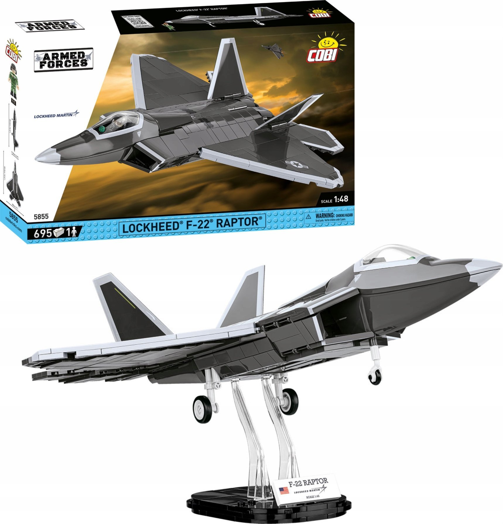 COBI Lockheed F-22 Raptor, stavebnice