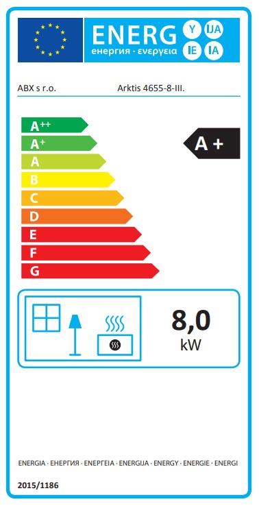 Sporák ABX ARKTIS 8 ROTAČNÝ, 8 kW