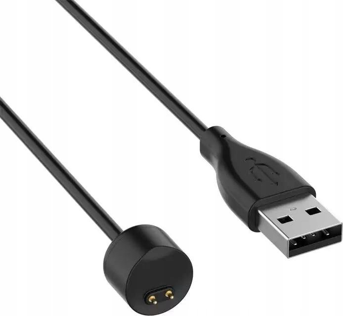 OEM USB kabel USB NABÍJEČKA MI BAND / SMART BAND 5/6/7 ČERNÁ / ČERNÁ, 100CM