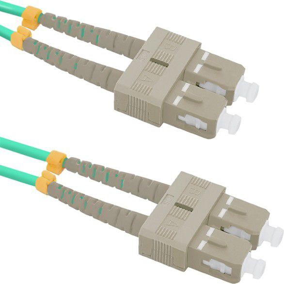 Qoltec Optický patchcord SC/UPC - SC/UPC MM 50/125 OM4 10m (54356)