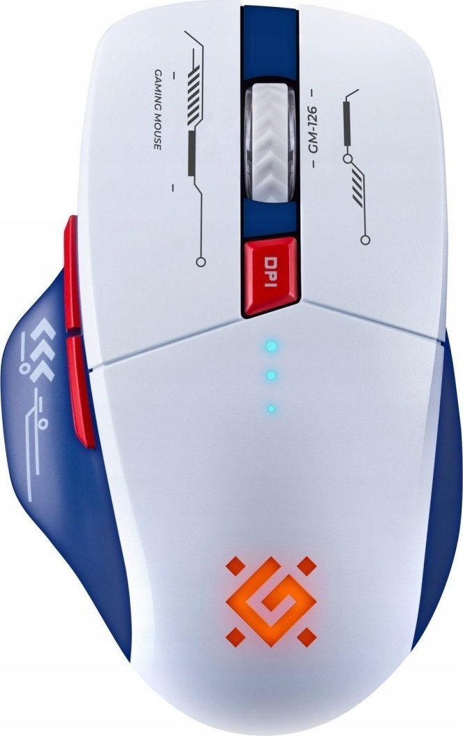 MYŠ DEFENDER GM-126 TISA RF+BT OPTIC 1600dpi 6P BÍLÁ